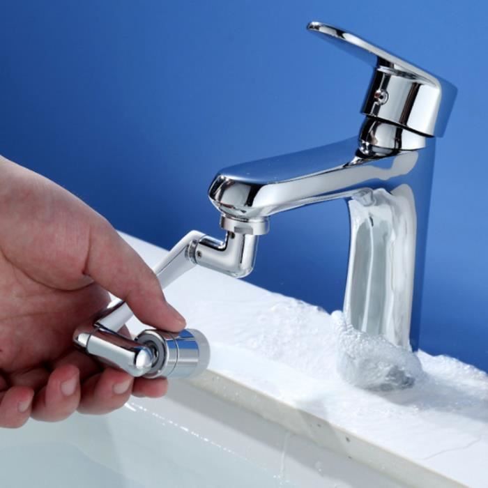 Rallonge d'anti-éclaboussures de robinet, pivotant à 1440°, 1 modes de  sortie d'eau, pour salle de bain de cuisine - Cdiscount Bricolage