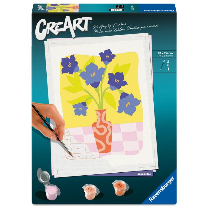 CreArt Ravensburger 12023136 – Peinture par Numéros Jonquilles pour Adultes