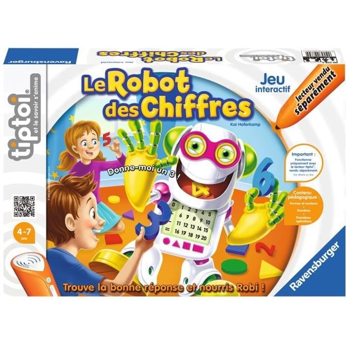 Tiptoi® Le robot des chiffres Ravensburger Jeu électronique