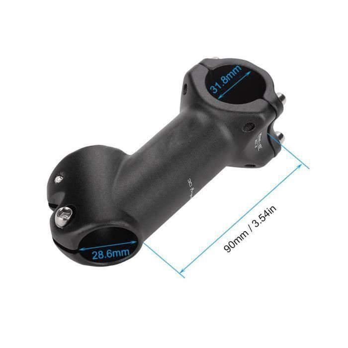 Potence De Vélo Pliable Réglable - Acier Noir - Pour Vélos Électriques, Pliants Et Scooters - Longueur 390mm