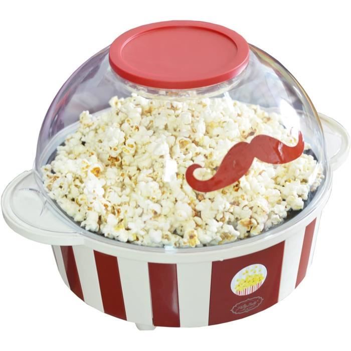 VEVOR Machine à Pop Corn 850 W, Appareil à Pop-corn De Comptoir Électrique, Bol De 227 G Pour 48 Tasses Par Lot, En Verre Trempé, Avec 4 Cuillères, Style Cinéma, Facile à Nettoyer, Fête Magasin, Noir