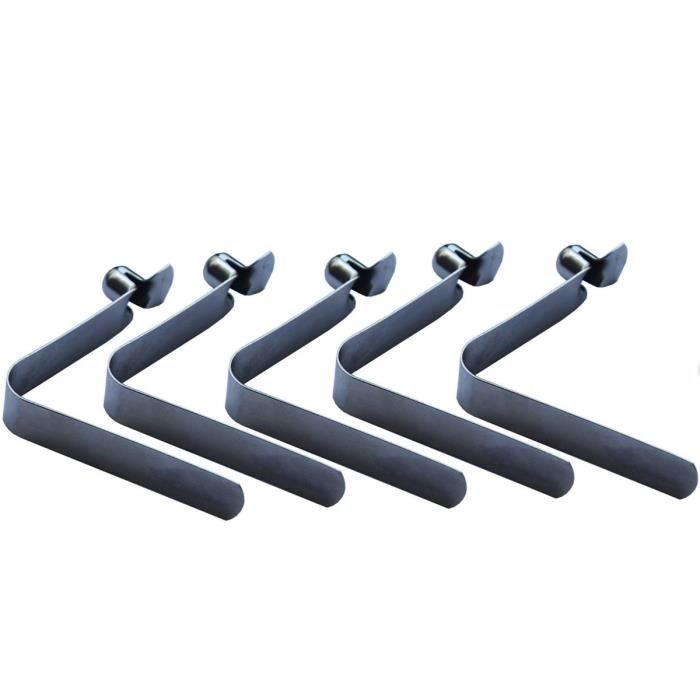 PATIKIL 8 Paquet Boutons-Pression Kayak 8.3x8mm - Clips Ressort Acier Pour Pôles Tentes Et Camping