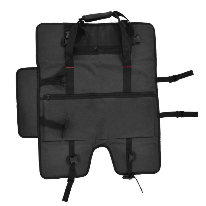 Étui De Transport Pour Ordinateur De Bureau Roulant - Sac à Roulettes Double Couche Gris