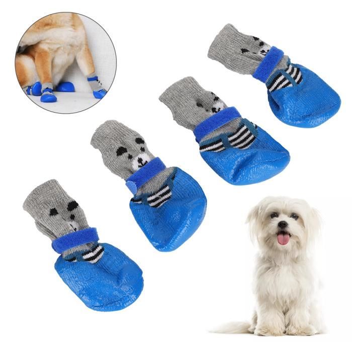 Meilleurs prix pour VGEBY Chaussures pour chiens New 4Pcs Pet Dog Indoor Anti-saleté Mignonne animalerie blouson M (Poids : Moins de 5 kg/11,0 lb)