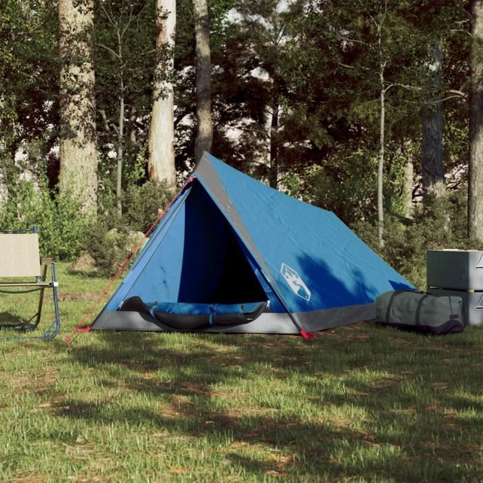 Tente De Camping VidaXL – Imperméable, Résistante Au Vent – Double Toit Amovible, Ventilation – Facile à Monter, Légère – Sac De Transport Inclus - 5
