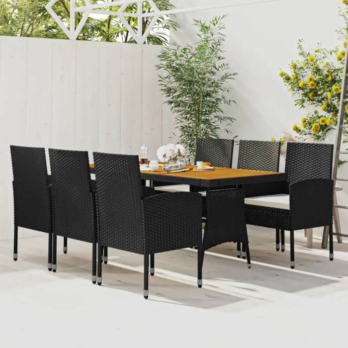 vidaXL Mobilier à dîner 7 pcs - vue 2
