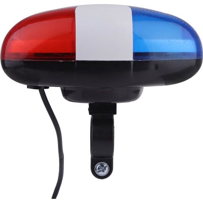 Sirène de klaxon de vélo étanche VINGVO - 6 LED Lumière 4 Tunes - 120dB