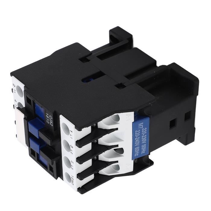 Contacteur AC 380V 6A 3P – CJX2-K0610 Rail DIN – Contacteur Triphasé 4NO Pour Moteur Électrique & Distribution Puissance