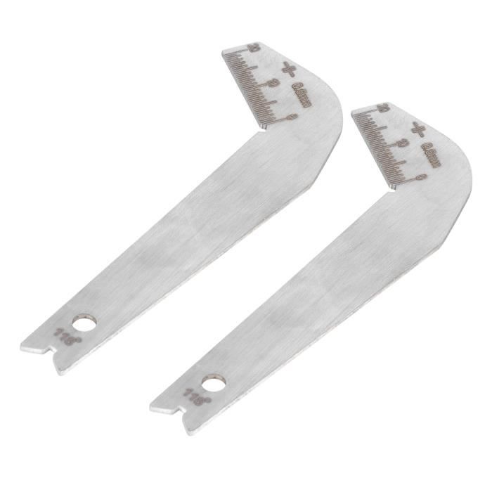 Jauge D'affûtage De Forets En Acier Inoxydable - Précision 0-20 Mm, Angle 118° | Outil Compact Pour Atelier