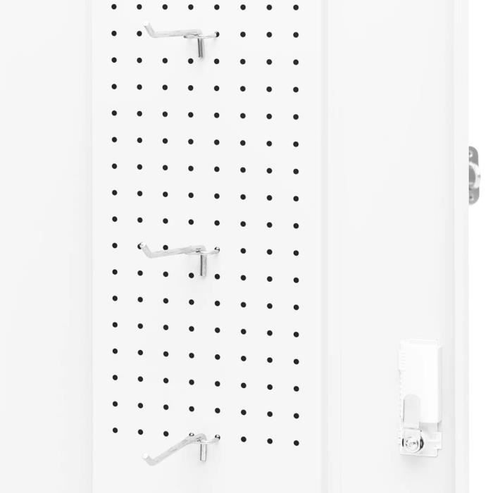 Armoire à Selles Blanc 53x53x105 Cm Acier | Leroy Merlin