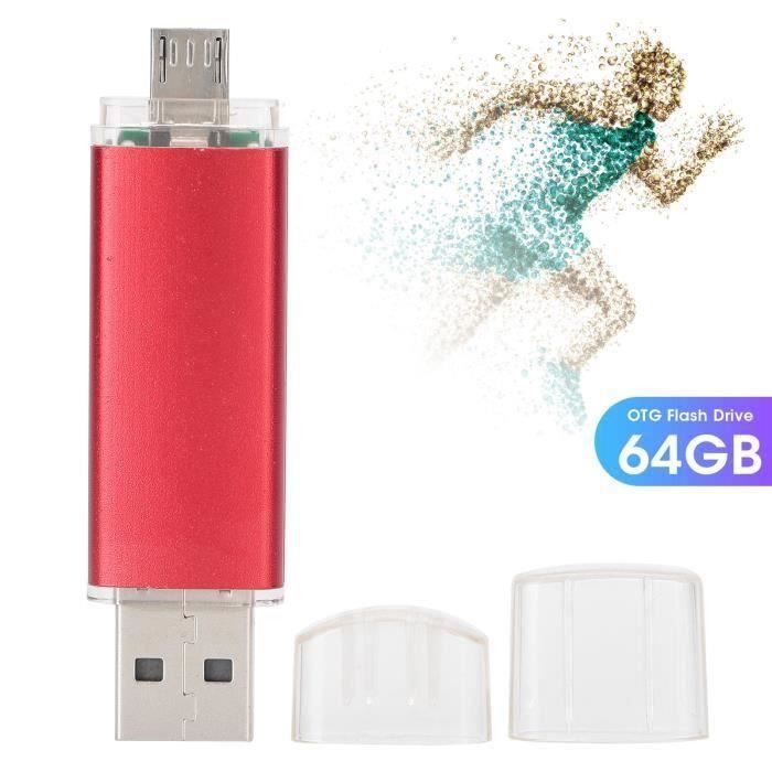 KE05758Clé USB 2 en 1 OTG U Disk Memory Stick Pen Stockage de données