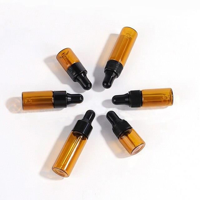 Flacons Compte-gouttes En Verre 3 Ml - Lot De 25, Avec Pipette, Pour Huiles Essentielles, Parfums, Voyage
