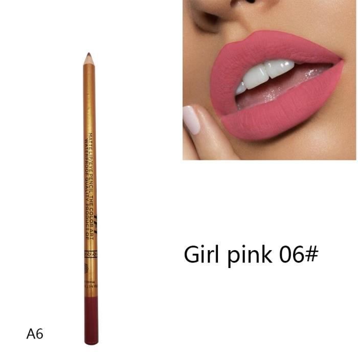 Crayon Contour des Lèvres, Rouge à lèvres étanche - 06 rose - Cdiscount Au  quotidien
