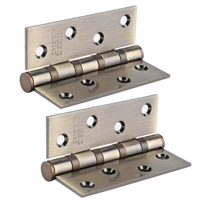 Charnières de porte - KOTARBAU - 400 mm - Acier inoxydable - 2 pièces Charnières de porte - KOTARBAU - 400 mm - Acier inoxydable - 2 pièces