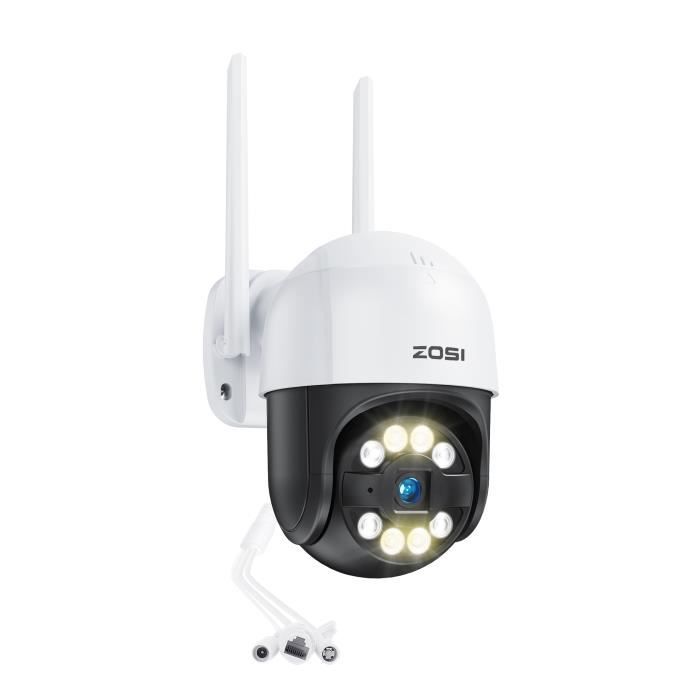 ZOSI C289 1080p Caméra de Surveillance WiFi, Pan 355° & Tilt 140