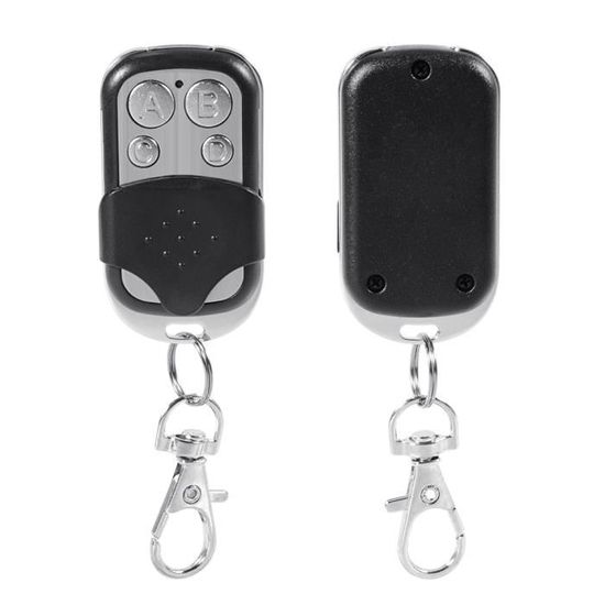 Télécommande Porte-clés Universelle 4 Pièces - Clonage 433 MHz Pour Portes De Garage, Voitures - Compatible Nombreux Codes
