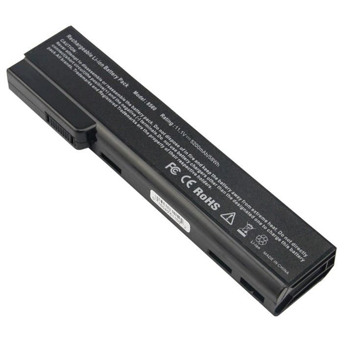 Batteries D'ordinateur Portable - Aryee 5200mah 11.1v 6360b Batterie  Ordinateur Elitebook 8460p 8460w 8470p 8470w 8560p 8570p Proboo - Cdiscount  Informatique