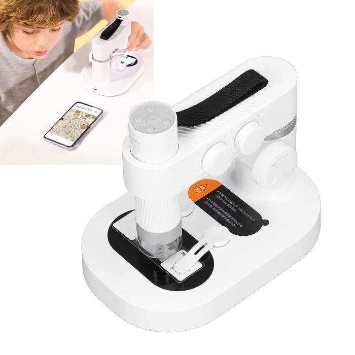 Zerone Kit scientifique de microscope pour enfants Ensemble de microscope pour enfants jouet de