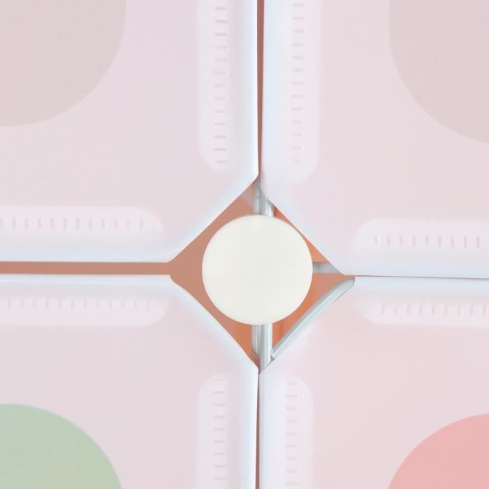 GOPLUS Meuble de Rangement à 8 Cubes 35x35CM, Étagère Cube Modulable en Plastique, Bricolées et Empilables avec Portes, Charge 10KG Chacun pour Chambre à Coucher, Salon, Entrée
