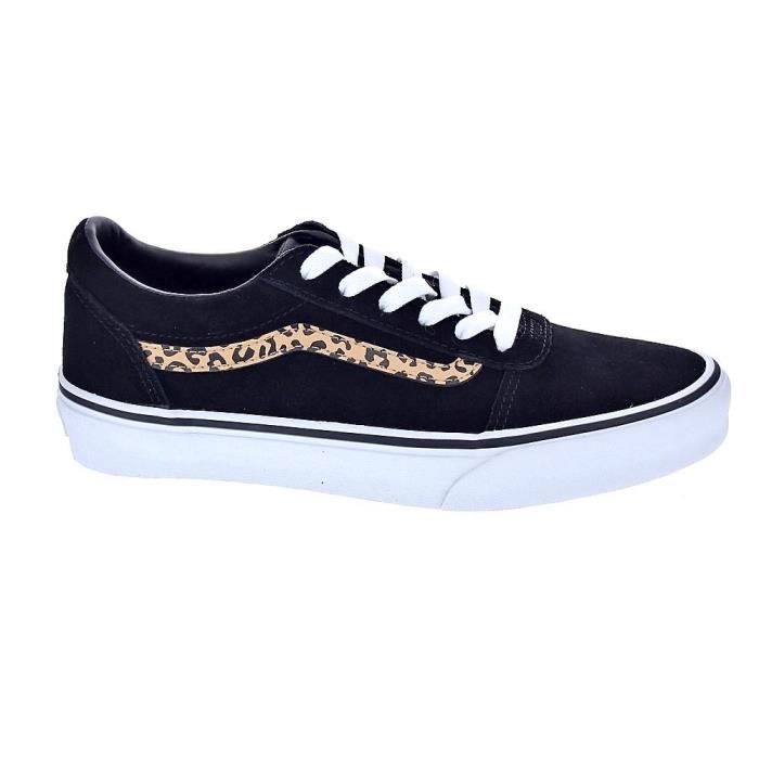 Baskets Vans Ward Garcon Noir Textile Lacets Noir Cdiscount Chaussures