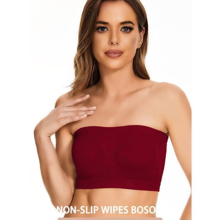 Bandeau Top Sans Bretelle Bustier Bandeau Haut Sans Bretelle Femme