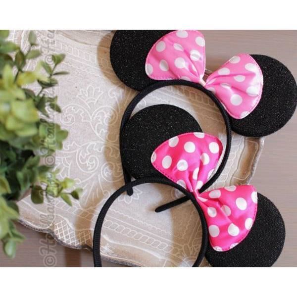Serre tete oreilles Minnie noeud pois rose clair Cdiscount Au quotidien