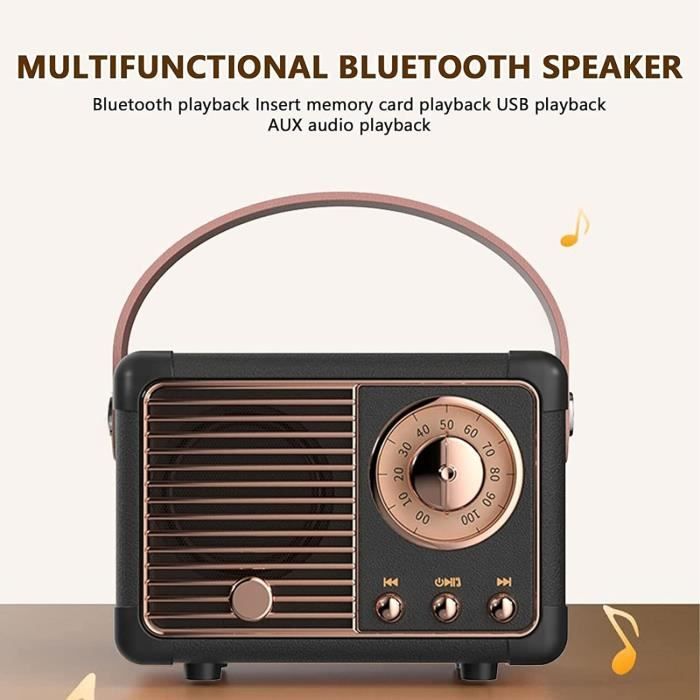 Radio Portable, Radio Vintage Bluetooth, Portable Haut Parleur
