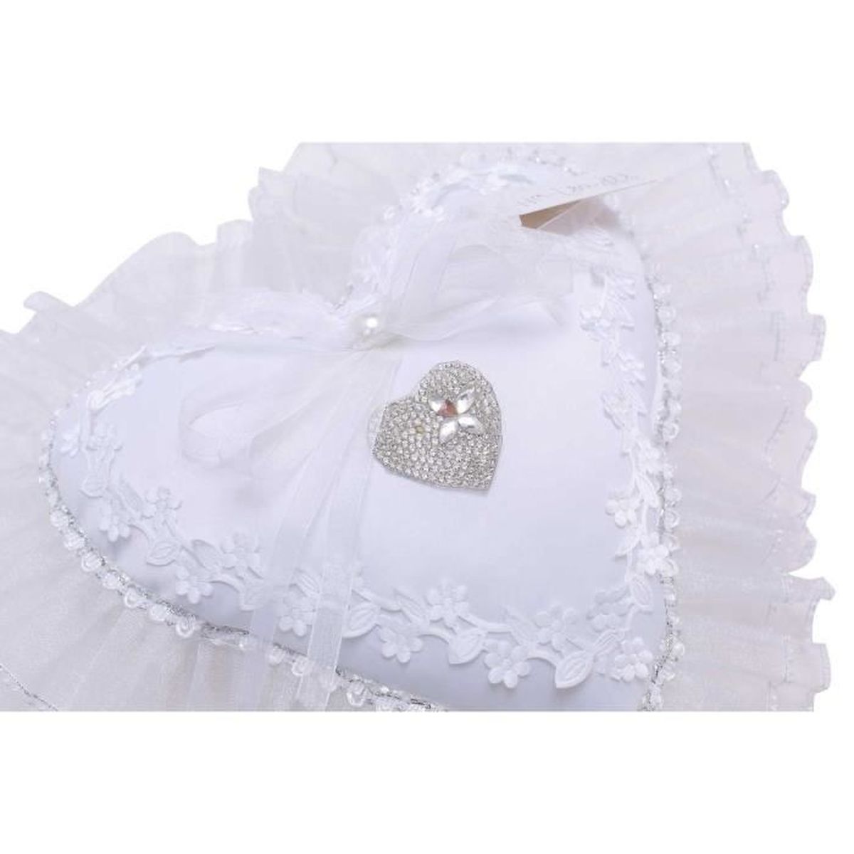 Coussin Oreiller Porteur De L Anneau De Mariage Avec Bowknot Et