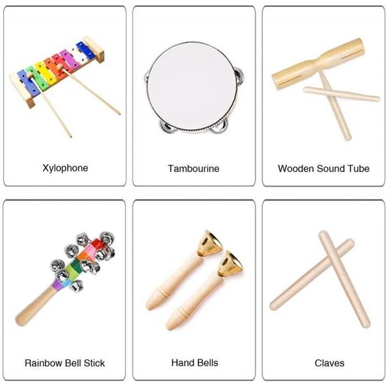 2 pièces en bois lisse oeuf-shakers enfants Percussion Instruments de  musique rythmique hochet pour bébé enfants. - Cdiscount Instruments de  musique