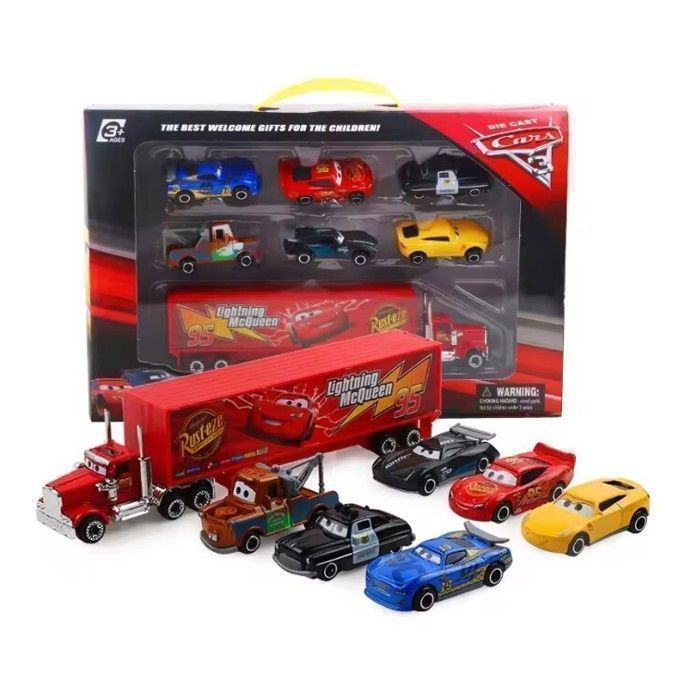 Coffret 6 Véhicules De Construction En Métal – Pelle, Camion, Bétonneuse, Bulldozer, Rouleau, Chariot – Échelle 1:64 – Sans Piles – Dès 2 Ans