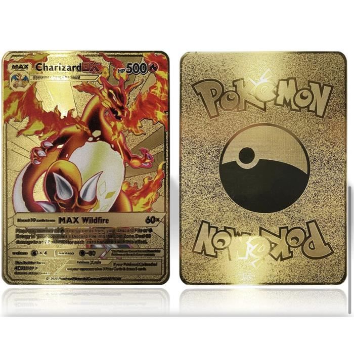 Carte Pokémon charizard GX V Vmax,,Cartes à Collectionner, Acier
