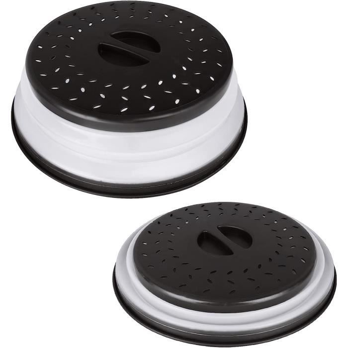 4 Pièces Couvercle Micro Ondes Pliable, Cloche Micro Onde sans BPA