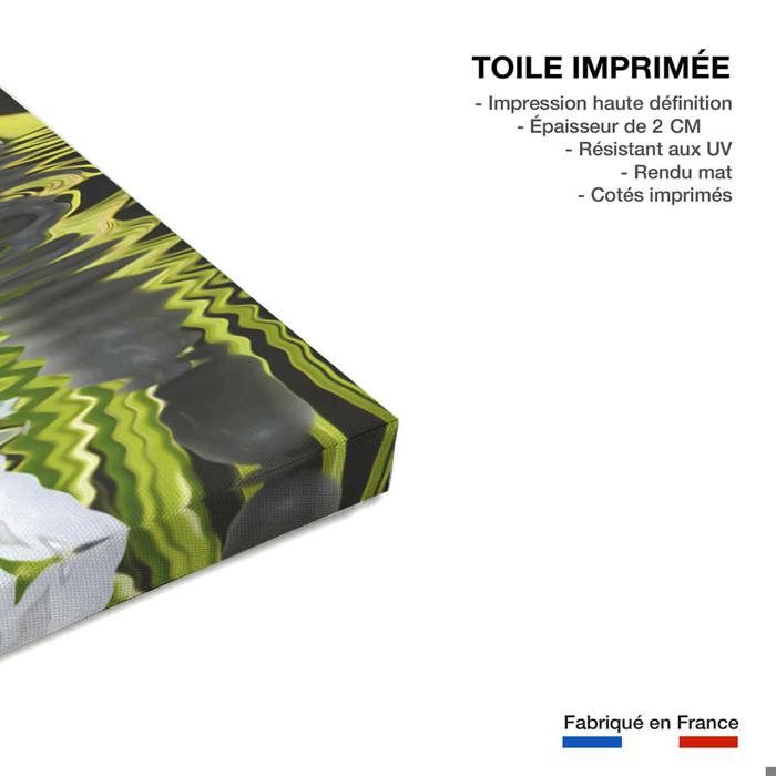 Tulup Peinture sur toile 120x60cm Tableau Decoration Murale Photo Paysage Image Mur - taches de pierre en marbre