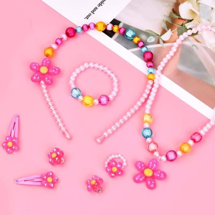 HABNI 1 Set Bijoux Enfants Fille Chaîne Enfants Filles Bois