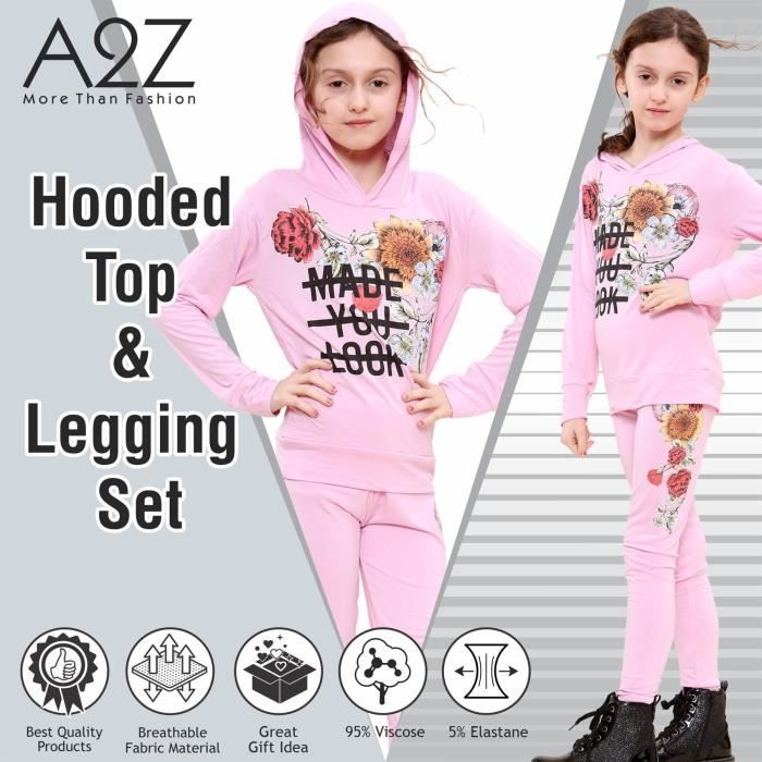 Made You Look Imprim B b Rose Tops Mode Legging t Tenue Ensemble Pour Filles ge 5 13 Ans