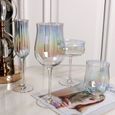 Verre à eau,Tasse en cristal créative à rayures verticales,verres à vin colorés,gobelet en fil de - Type M12 Colorful-3