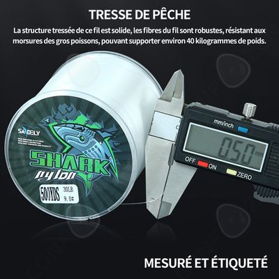 Fil De Pêche Noir : 4,5 à 90,7 Kg En Acier Inoxydable 10 Mètres