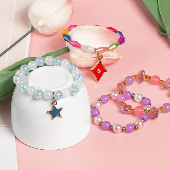 Kit Fabrication de Bijoux Bricolage Perles pour Bijoux Fabrication de  Bracelet pour DIY Bracelet Coloré Creation Bijoux Kit B [325] - Cdiscount  Beaux-Arts et Loisirs créatifs