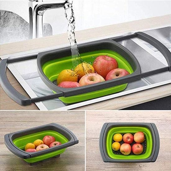 Passoire rétractable passoire pliable à poser au-dessus du lavabo pour  fruits et légumes, passoire avec poignées extensibles b13690 - Cdiscount  Maison