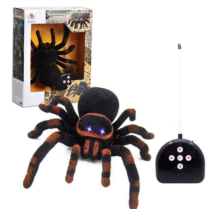 Jouet Araignée Télécommandé Figurines Réalistes Blague Drôle Farce et Attrape Cadeaux pour Halloween Noël Décoration de Fête Jouet Araignée Télécommandé Figurines Réalistes Blague Drôle Farce et Attrape Cadeaux pour Halloween Noël Décoration de Fête