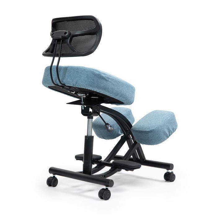Chaise Ergonomique à Genoux Kenoko SUGURI - Réglable En Hauteur, Cuir écologique, Support Lombaire Mesh, 130kg Max