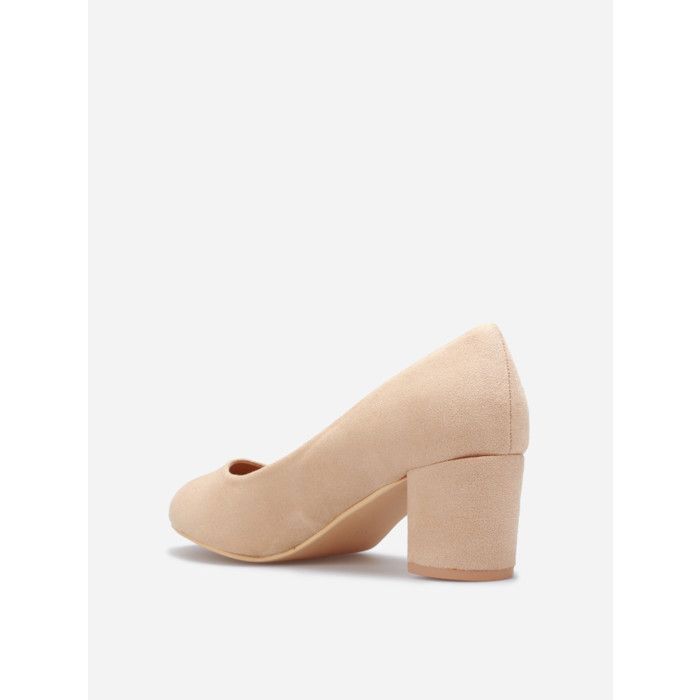 Escarpin suedine talon carre top
