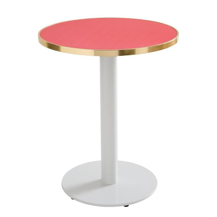 Oviala Plateau De Table Rond Mélaminé 60 Cm Bois Clair – Épaisseur 2,5 Cm – Style Bistrot – Robuste & Élégant Pour Intérieur Maison Ou Pro
