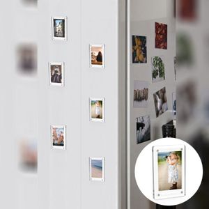 CARTE ACRYLIQUE 4 Fentes Bureau Nom Cartes Affichage Support Pour