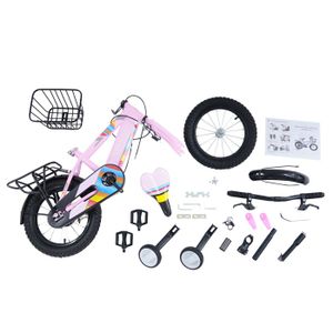 VidaXL Vélo Enfant 22 Pouces – Classique, Acier Robuste, Freins Faciles, Pour 7 à 12 Ans