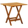 214 HOMMIE* - NEW Table d'extérieur,Haute qualité ,Terrasse Table de bistro 46x46x47 cm Bois d'acacia massif Best-0