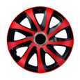 Enjoliveurs de roues 16" noir et rouge NRM-0