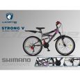 Licorne Bike Vélo VTT 26" Premium Vélo [24, Anthracite/Rose]-0