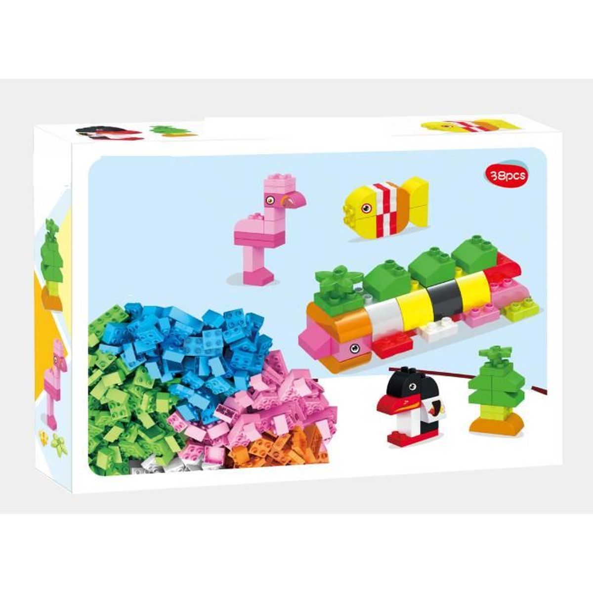 Bebe Lego Blocs De Construction Animaux Assemblage De Grandes Particules Jouets Pour Enfants Jouets Creatifs De Bricolage Cdiscount Puericulture Eveil Bebe