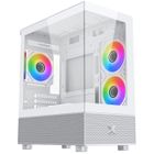 Boîtier PC sans alimentation - XIGMATEK - Alphard M Arctic - Mini tour - Format M-ATX - 4x120mm A-RGB - Blanc
